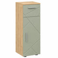 Vicco Badschrank Irma in Salbeigrün, 30x81 cm, ideal für Badezimmer-Organisation, kompatibel mit Irma-Serie