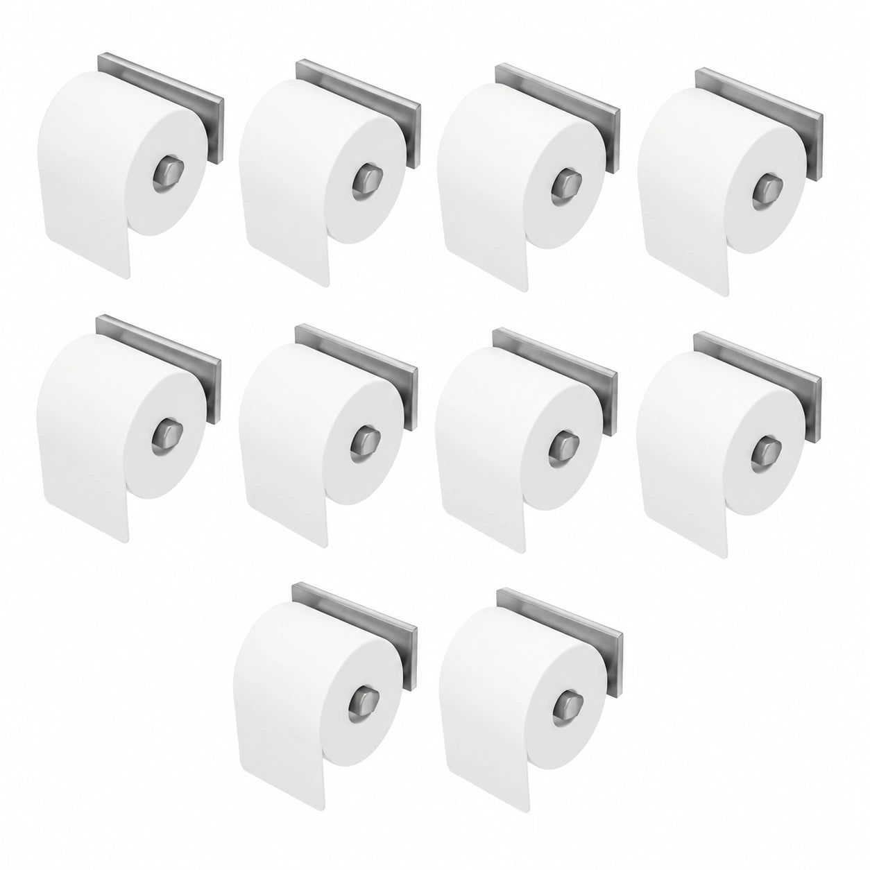 10-tlg. Miniatur-Toilettenpapier-Set mit Halter für Puppenhäuser